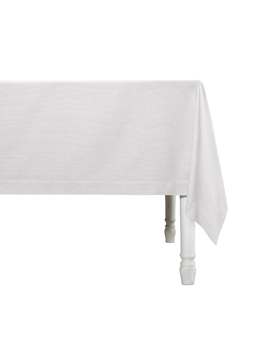 De Witte Lietaer Tischdecke Sonora Perlweiß 160 x 360 cm Baumwolle