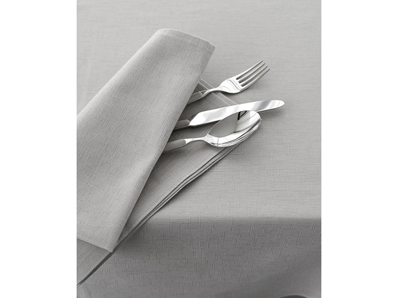 De Witte Lietaer Tischdecke, Sonora Pearl Grau– 160 x 310 cm – 100 % Baumwolle