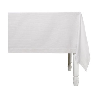 De Witte Lietaer Tischdecke Sonora Perlweiß 160 x 310 cm Baumwolle