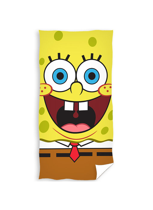 SpongeBob Strandtuch Face 70 x 140 cm Baumwolle