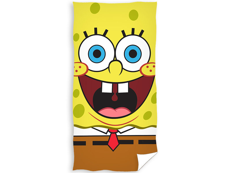 SpongeBob Beach towel, Face - 70 x 140 cm - Cotton