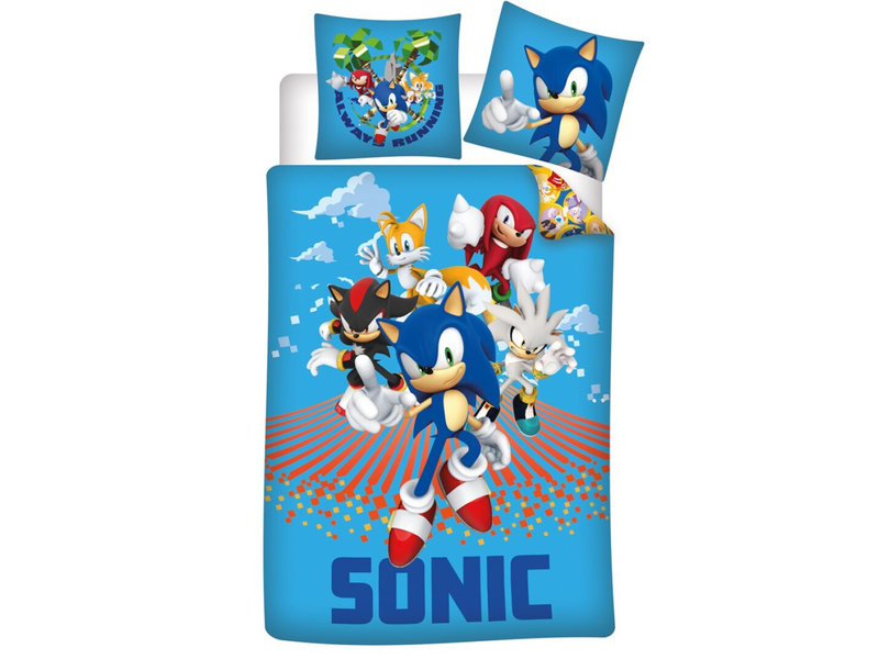 Sonic Bettbezug Always Running - Single - 140 x 200 cm - Polyester