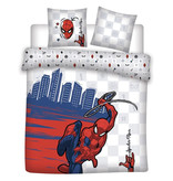 SpiderMan Housse de couette City - Lits Jumeaux - 240 x 220 cm - Coton