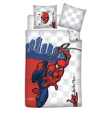 SpiderMan Bettbezug, City - Single - 140 x 200 cm - Baumwolle