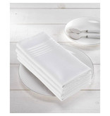 De Witte Lietaer 4 Servetten Deauville Wit - 51 x 51 cm - 100% Katoen