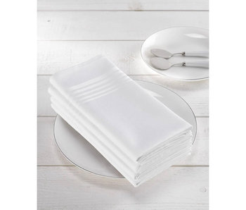 De Witte Lietaer 4 Napkins Deauville White 51 x 51 cm Cotton