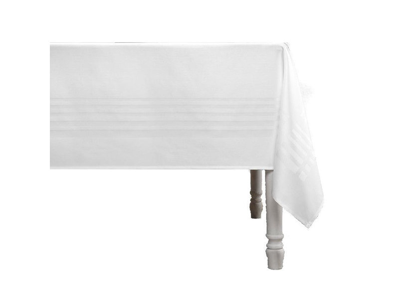 De Witte Lietaer Tablecloth Deauville White - 160 x 260 cm - 100% Cotton