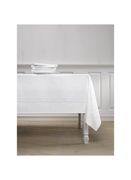 De Witte Lietaer Tischdecke Deauville Weiß 160 x 310 cm Baumwolle