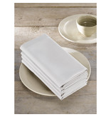 De Witte Lietaer Serviettes, Kalahari Gris / Blanc (4 pcs.) - 51 x 51 cm - 100% Coton