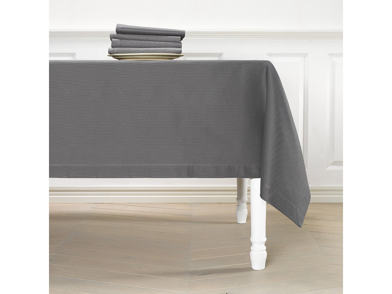 De Witte Lietaer Nappe, Kalahari Charcoal - 170 x 360 cm - 100% Coton