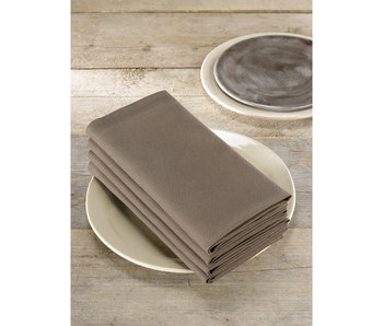 De Witte Lietaer Napkins Kalahari Cocoa 4 pieces 51 x 51 cm Cotton