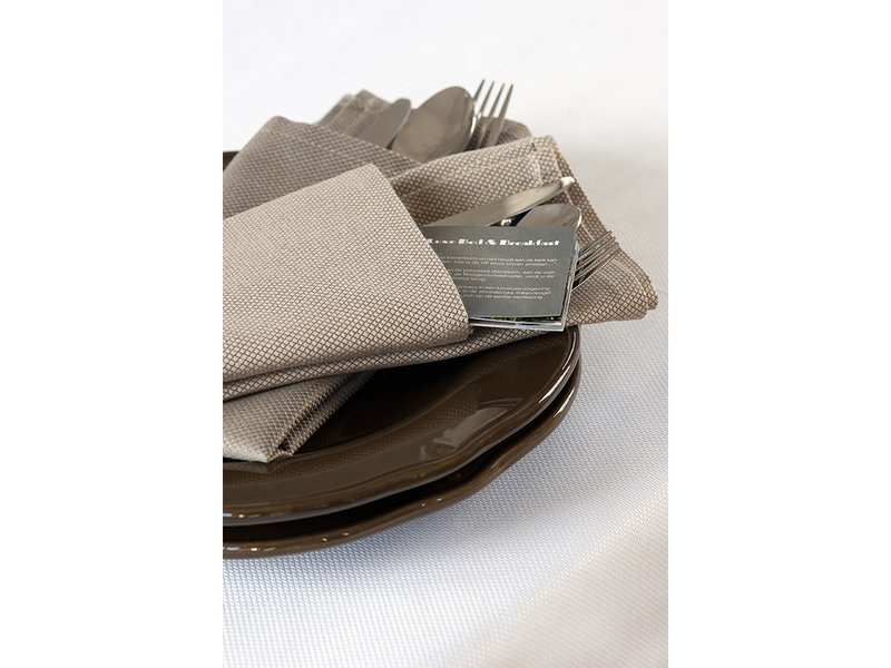 De Witte Lietaer Napkins, Kalahari Cocoa (4 pcs.) - 51 x 51 cm - 100% Cotton