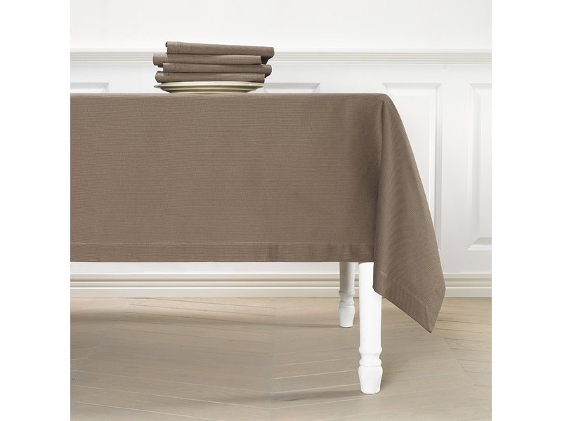 De Witte Lietaer Tablecloth, Kalahari Cocoa - 170 x 310 cm - 100% Cotton