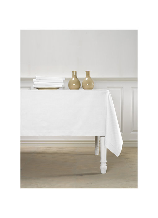 De Witte Lietaer Tischdecke Kalahari Weiß 170 x 310 cm Baumwolle