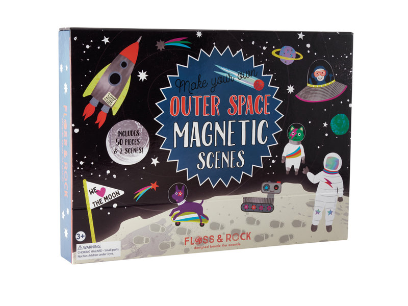 Floss & Rock Boîte Puzzle Magnétique, Voyage dans l'Espace - 22 x 30 cm