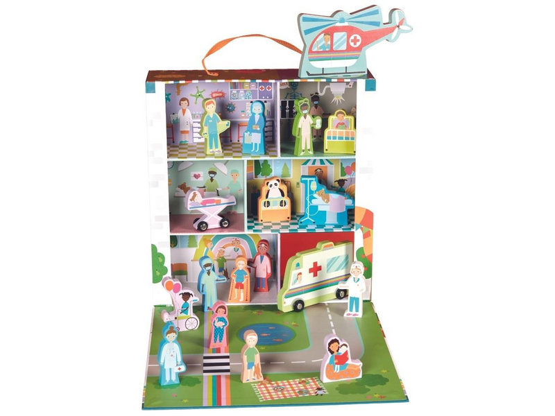 Floss & Rock Playbox Hôpital - 22 x 29 x 10 cm