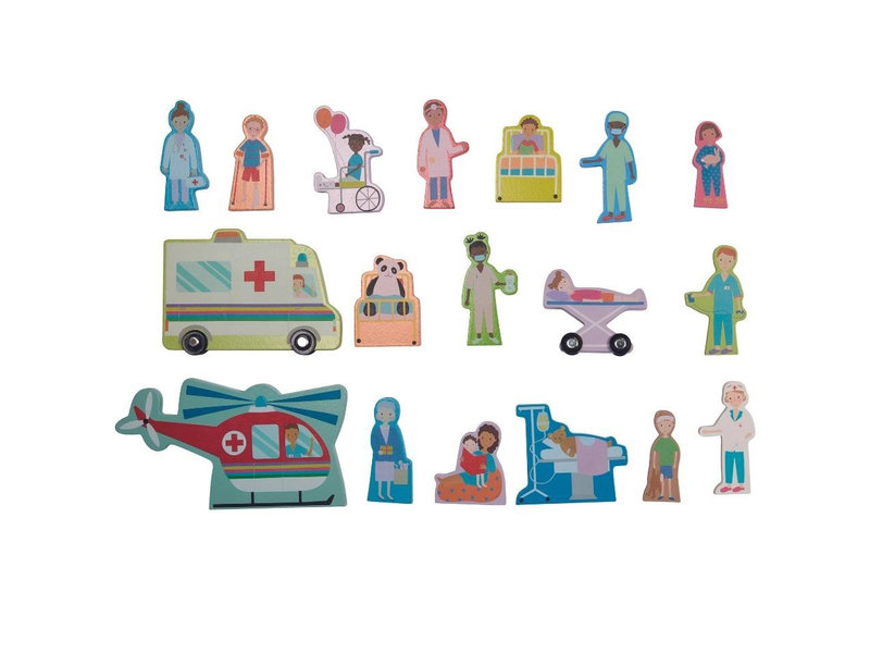 Floss & Rock Playbox Hospital - 22 x 29 x 10 cm