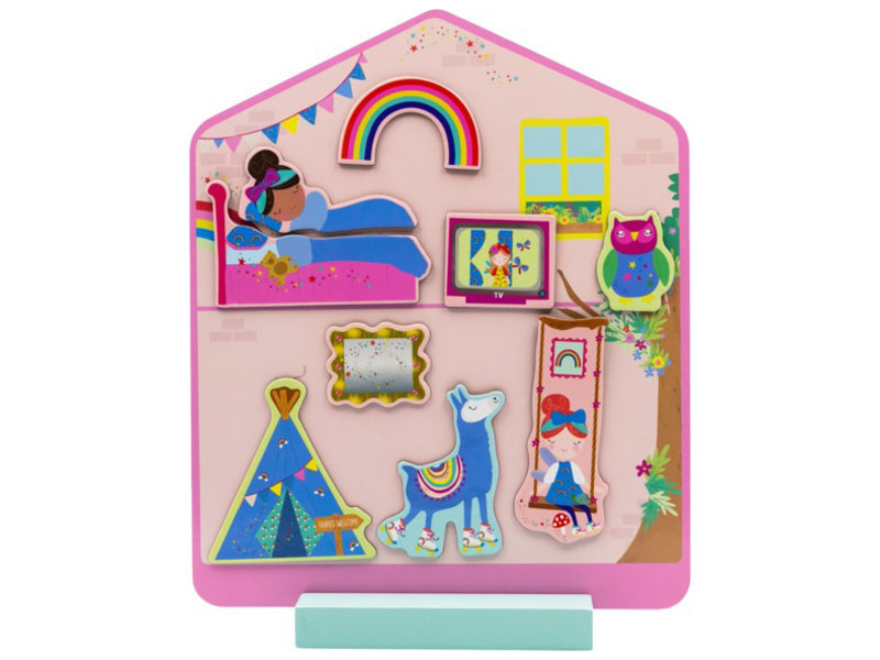 Floss & Rock Magnetic Playhouse, Rainbow Fairy - 28.5 x 23 x 6 cm