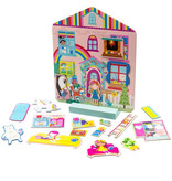 Floss & Rock Magnetic Playhouse, Rainbow Fairy - 28.5 x 23 x 6 cm