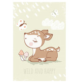 Animal Pictures Fleecedecke, Hirsch - 100 x 150 cm - Polyester