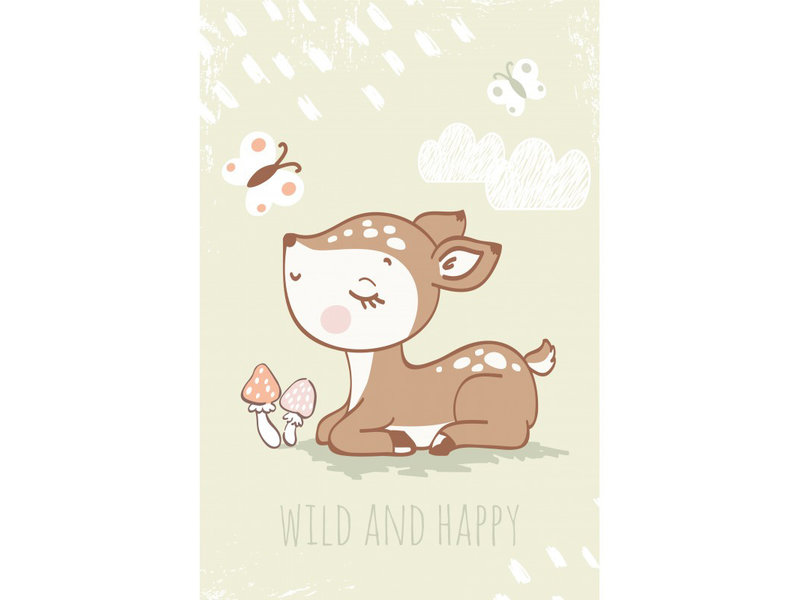 Animal Pictures Fleecedecke, Hirsch - 100 x 150 cm - Polyester
