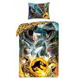 Jurassic World Bettbezug, Dino – Einzelbett – 140 x 200 cm – Baumwolle