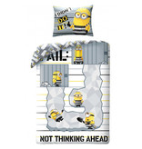 Minions Dekbedovertrek Think Ahead - Eenpersoons - 140 x 200 cm - Katoen