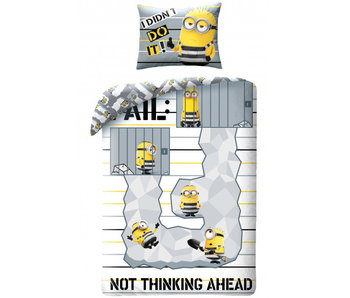 Minions Bettbezug Think Ahead 140 x 200 cm Baumwolle