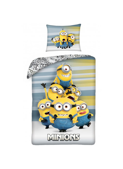 Minions Dekbedovertrek Crazy 140 x 200 cm + 70 x 90 cm Katoen