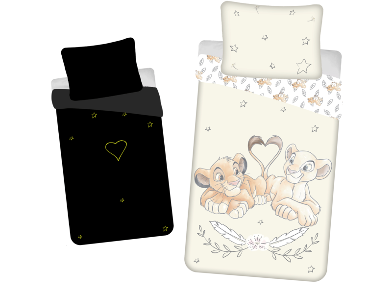 Disney The Lion King Housse de couette Glow in the Dark - Seul - 140 x 200 + 70 x 90 cm - Coton