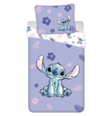 Disney Lilo & Stitch Bettbezug, Flower  - Einzelbett - 140 x 200 cm - Baumwolle