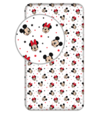 Disney Minnie & Mickey Mouse Spannbettlaken Star - Einzelbett - 90 x 200 cm - Baumwolle