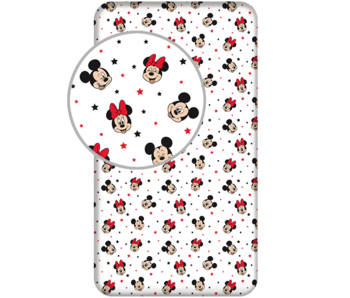 Disney Minnie & Mickey Mouse Drap housse Star 90 x 200 cm Coton