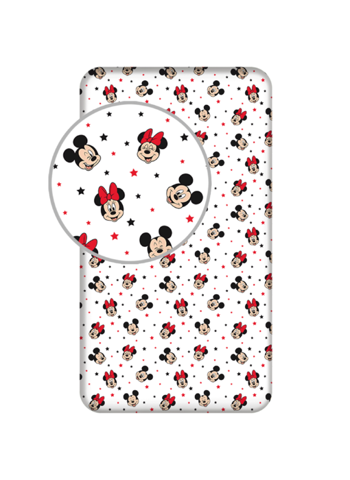 Disney Minnie & Mickey Mouse Drap housse Star 90 x 200 cm Coton