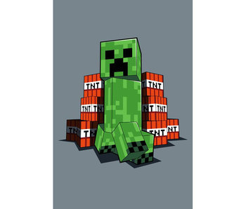 Minecraft Fleece deken Creeper 110 x 140 cm Polyester