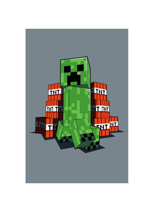 Minecraft Couverture polaire Creeper 110 x 140 cm Polyester