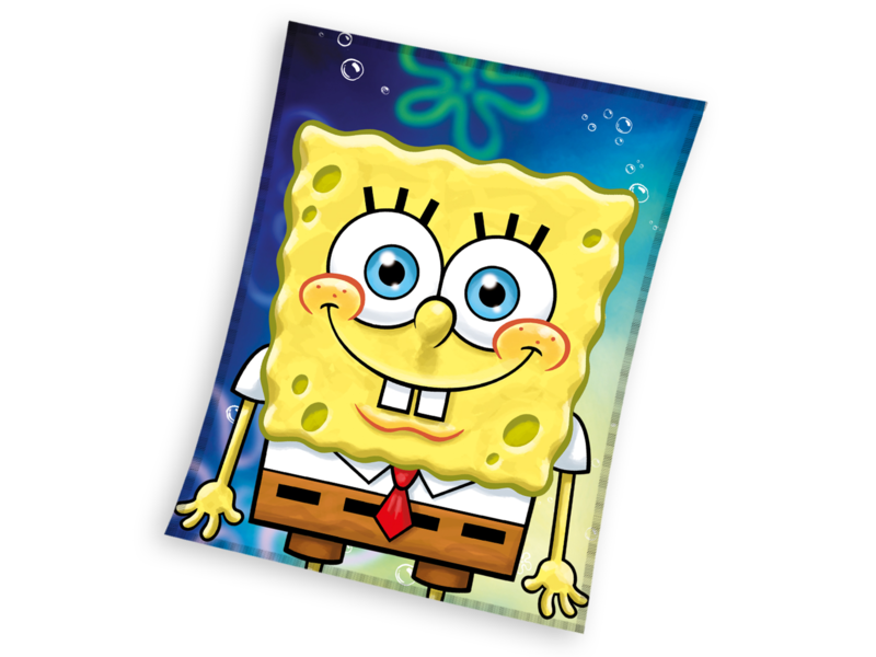 SpongeBob Fleecedecke, Smile - 110 x 140 cm - Polyester