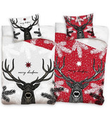 Kerst Duvet cover Reindeer - Single - 140 x 200 + 60 x 70 cm - Cotton