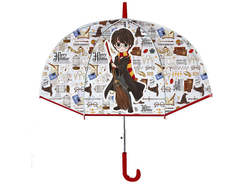 Claire's Harry Potter Parapluie Pliable Compact pour Enfants Fille Garçon  Femme, Poignée en forme de Vif d'or, Blason de Poudlard et housse