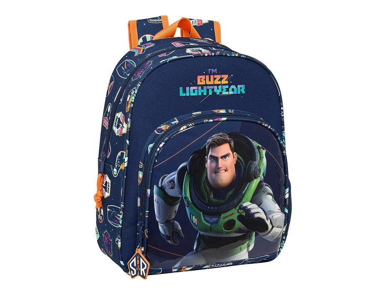 Buzz Lightyear Backpack, Star Command - 34 x 28 x 10 cm - Polyester