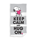 Snoopy Strandtuch Keep Calm - 70 x 140 cm - Baumwolle