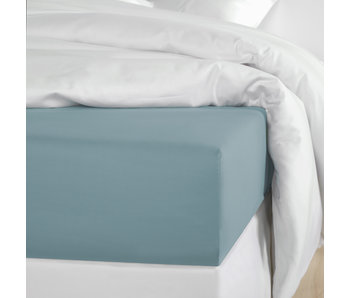 De Witte Lietaer Fitted sheet Cotton Satin Olivia Arctic - 180 x 200 cm