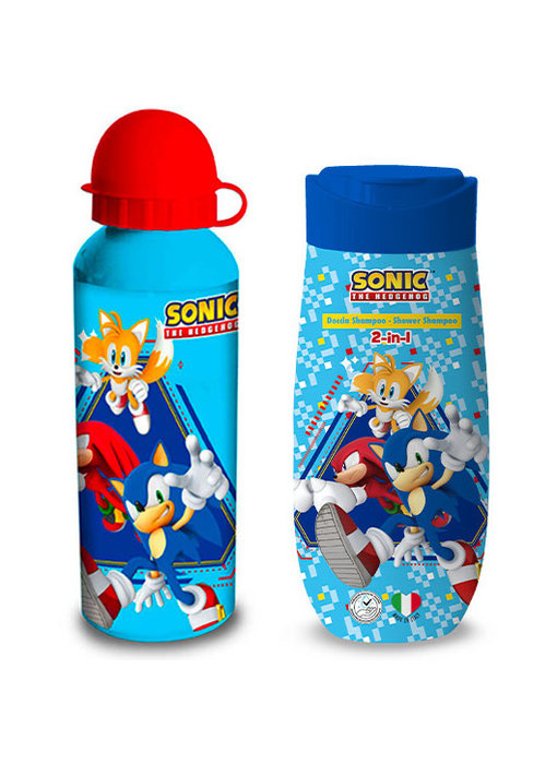 Sonic Set Shower Gel & Shampoo + Drinking Bottle