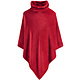 Poncho Fleece Rubinrot 80 x 80 cm Polyester