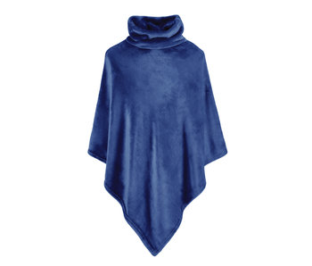 Moodit Poncho Fleece Marine Blauw 80 x 80 cm Polyester