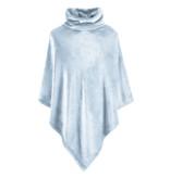 Moodit Poncho Fleece, Mist Blauw - 80 x 80 cm - Polyester