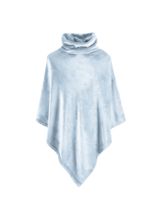 Moodit Poncho Fleece Mist Blue 80 x 80 cm Polyester