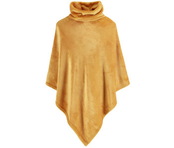 Moodit Poncho Fleece Gold Yellow 80 x 80 cm Polyester