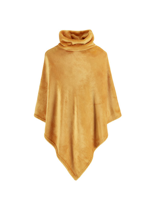 Moodit Poncho Fleece Gold Yellow 80 x 80 cm Polyester