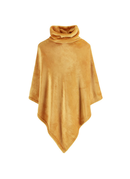 Moodit Poncho Fleece Goldgelb 80 x 80 cm Polyester